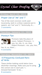 Mobile Screenshot of crystalclearproofing.blogspot.com