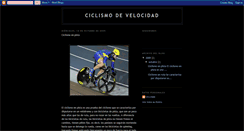 Desktop Screenshot of ciclismodevelocidad.blogspot.com