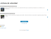 Tablet Screenshot of ciclismodevelocidad.blogspot.com
