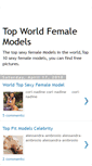 Mobile Screenshot of global-female-models.blogspot.com