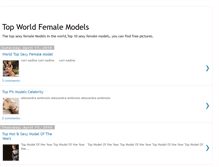 Tablet Screenshot of global-female-models.blogspot.com