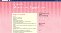 Desktop Screenshot of mybeaut-ifulmemories.blogspot.com