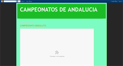 Desktop Screenshot of campeonatosdeandalucia.blogspot.com
