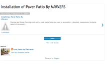 Tablet Screenshot of mpavers.blogspot.com