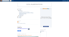 Desktop Screenshot of ilyarabinovich.blogspot.com