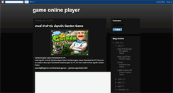 Desktop Screenshot of gameonlineplayer.blogspot.com