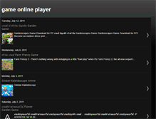 Tablet Screenshot of gameonlineplayer.blogspot.com