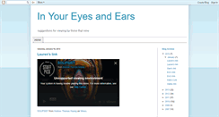 Desktop Screenshot of inyoureyesandears.blogspot.com