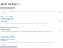 Tablet Screenshot of alphasandimprints.blogspot.com