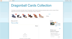 Desktop Screenshot of dragonballcards.blogspot.com