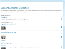 Tablet Screenshot of dragonballcards.blogspot.com