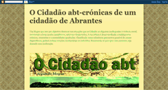 Desktop Screenshot of ocidadaoabt-cronicas.blogspot.com