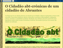 Tablet Screenshot of ocidadaoabt-cronicas.blogspot.com