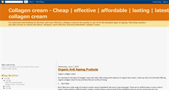 Desktop Screenshot of collagencream-reviews.blogspot.com