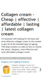 Mobile Screenshot of collagencream-reviews.blogspot.com