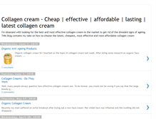 Tablet Screenshot of collagencream-reviews.blogspot.com