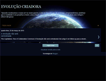 Tablet Screenshot of evolucaocriadora.blogspot.com