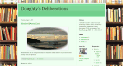 Desktop Screenshot of doughtysdeliberations.blogspot.com