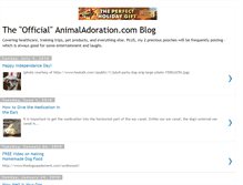Tablet Screenshot of animaladoration.blogspot.com