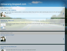 Tablet Screenshot of minsarang.blogspot.com