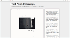 Desktop Screenshot of frontporchrecordings.blogspot.com