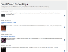 Tablet Screenshot of frontporchrecordings.blogspot.com