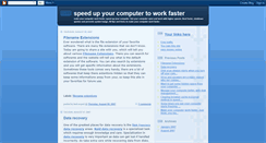 Desktop Screenshot of makeyourcomputerfaster.blogspot.com