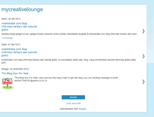 Tablet Screenshot of mycreativelounge.blogspot.com