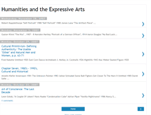 Tablet Screenshot of humanitiesandtheexpressivearts.blogspot.com