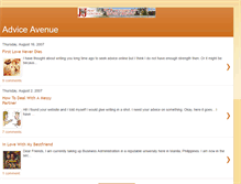 Tablet Screenshot of adviceavenue.blogspot.com