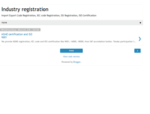 Tablet Screenshot of industryregistration.blogspot.com
