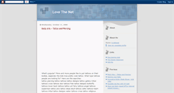 Desktop Screenshot of lovethenet.blogspot.com