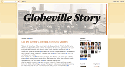 Desktop Screenshot of globevillestory.blogspot.com
