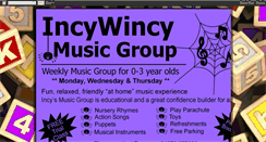 Desktop Screenshot of incywincymusic.blogspot.com