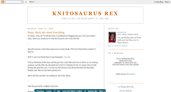 Desktop Screenshot of knitosaurusrex.blogspot.com