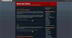 Desktop Screenshot of northstarpolitics.blogspot.com