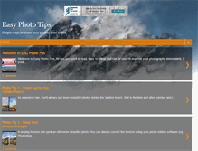 Tablet Screenshot of easy-photo-tips.blogspot.com