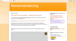 Desktop Screenshot of namensaenderung.blogspot.com