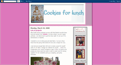 Desktop Screenshot of cookiesforlunch.blogspot.com