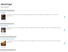 Tablet Screenshot of ideaslinger.blogspot.com