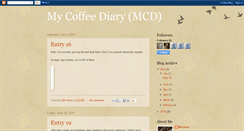 Desktop Screenshot of mycoffeediary.blogspot.com