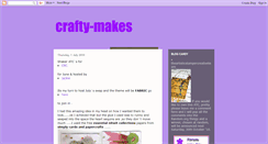 Desktop Screenshot of crafty-makes.blogspot.com