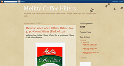 Desktop Screenshot of melitta-coffee-filters.blogspot.com