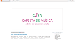 Desktop Screenshot of capsetademusica.blogspot.com