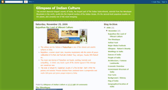 Desktop Screenshot of glimpsesofindianculture.blogspot.com