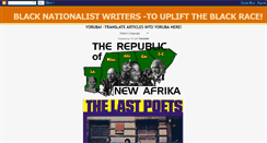 Desktop Screenshot of blacknationalistwriters.blogspot.com