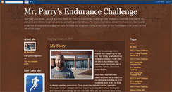 Desktop Screenshot of mrparrysendurancechallenge.blogspot.com