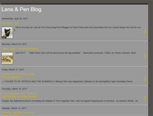 Tablet Screenshot of lensandpen.blogspot.com