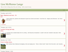 Tablet Screenshot of lisamcmanuslange.blogspot.com