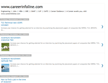 Tablet Screenshot of careerinfolineblog.blogspot.com